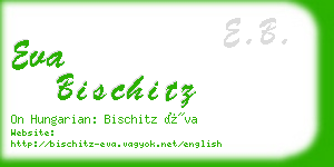 eva bischitz business card